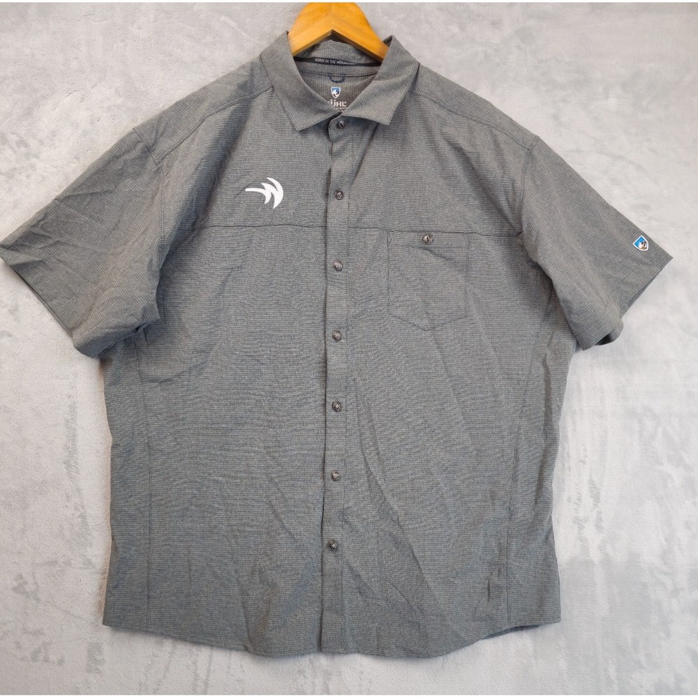 Kuhl Performance Shirt Gray Mens 2XL GorpCore Hiking Outdoor Lightweight